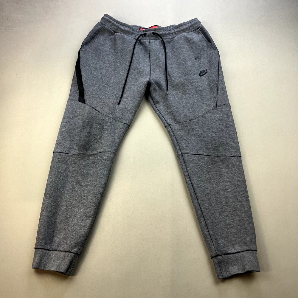 Nike Tech Fleece Jogger Sweatpants Mens Large Gray Swoosh Sportswear Athletic